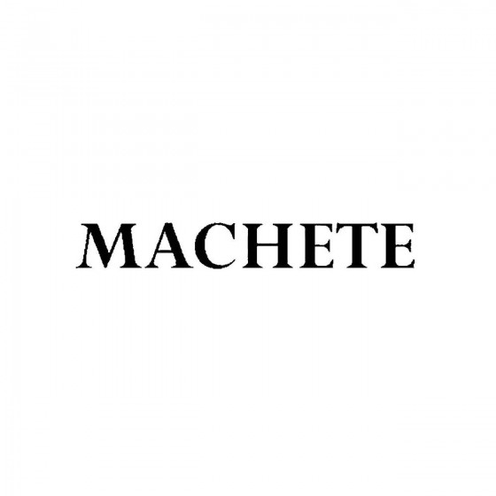 Macheteband Logo Vinyl Decal