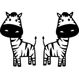 Zebra Vinyl Decal Sticker V19 - DecalsHouse