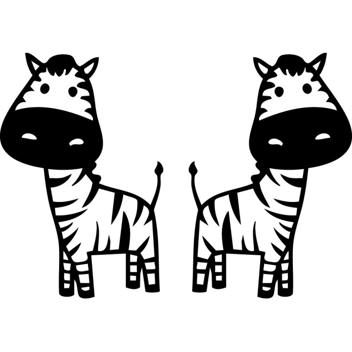 Zebra Vinyl Decal Sticker V19 - DecalsHouse