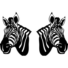 Zebra Vinyl Decal Sticker V2 - DecalsHouse