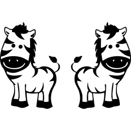Zebra Vinyl Decal Sticker V20 - DecalsHouse