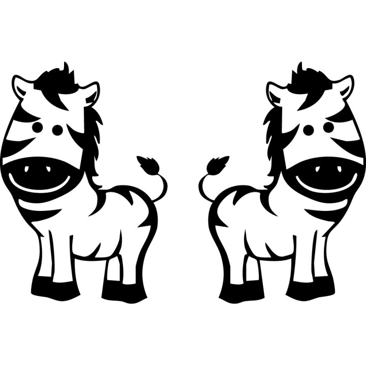 Zebra Vinyl Decal Sticker V20 - DecalsHouse