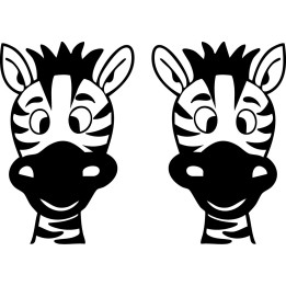 Zebra Vinyl Decal Sticker V21 - DecalsHouse