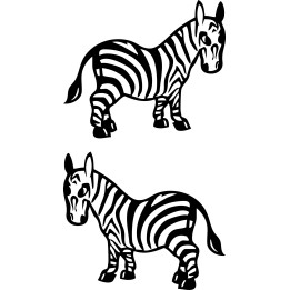 Zebra Vinyl Decal Sticker V22 - DecalsHouse