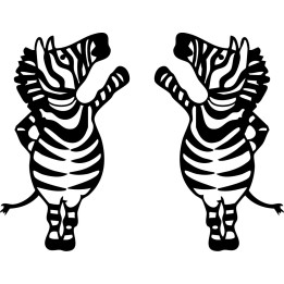 Zebra Vinyl Decal Sticker V23 - DecalsHouse