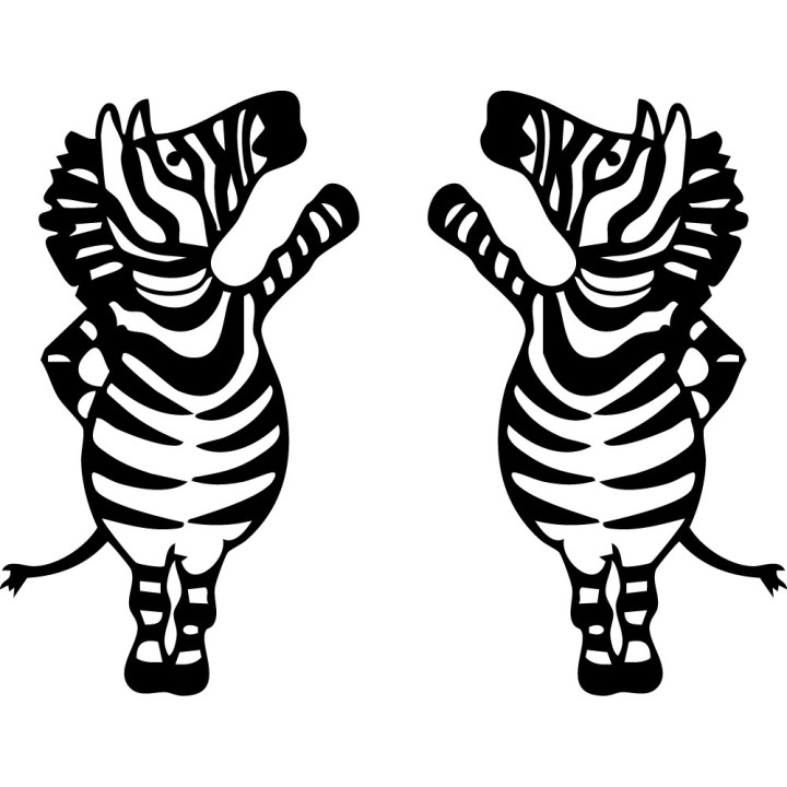 Zebra Vinyl Decal Sticker V23 - DecalsHouse