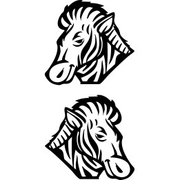 Zebra Vinyl Decal Sticker V24 - DecalsHouse