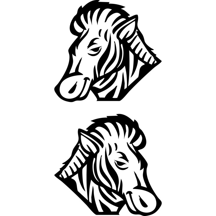 Zebra Vinyl Decal Sticker V24 - DecalsHouse