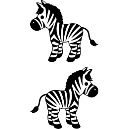 Zebra Vinyl Decal Sticker V3 - DecalsHouse