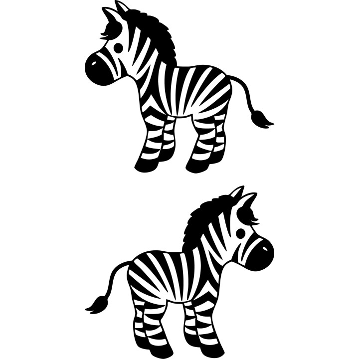 Zebra Vinyl Decal Sticker V3 - DecalsHouse