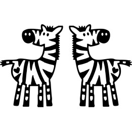Zebra Vinyl Decal Sticker V4 - DecalsHouse