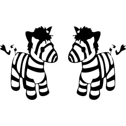 Zebra Vinyl Decal Sticker V8 - DecalsHouse