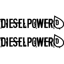 Diesel Power Sticker Vinyl Decal V2 Dh - DecalsHouse