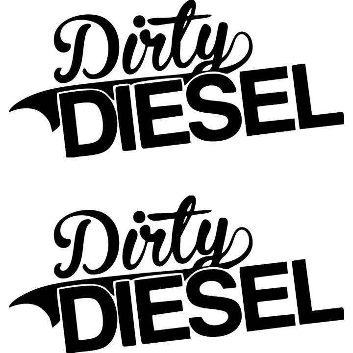 Dirty Diesel Sticker Vinyl Decal V4 Dh - DecalsHouse