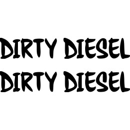 Dirty Diesel Sticker Vinyl Decal V9 Dh - DecalsHouse