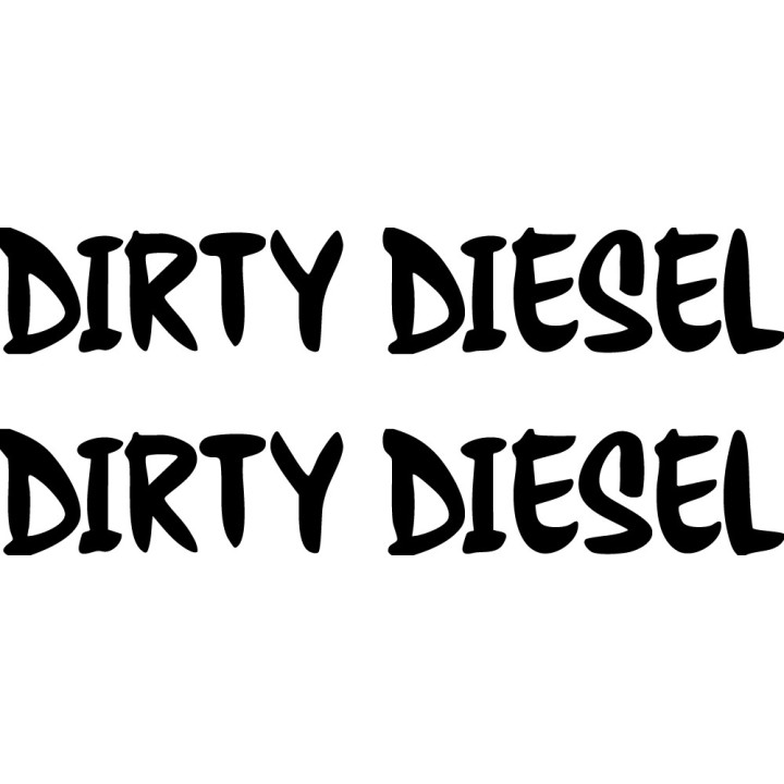 Dirty Diesel Sticker Vinyl Decal V9 Dh - DecalsHouse