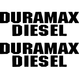 Duramax Diesel Text Dh - DecalsHouse