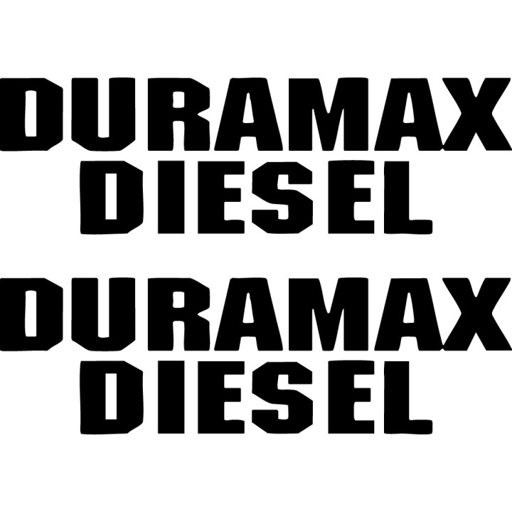Duramax Diesel Text Dh - DecalsHouse