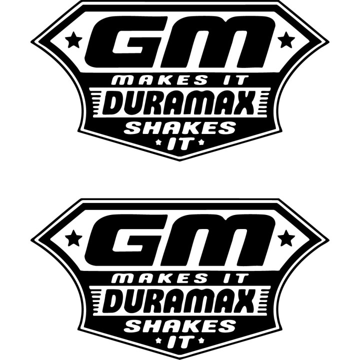 Duramax Shakes It Gm Makes It Dh - DecalsHouse