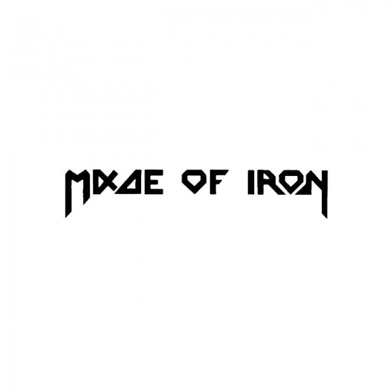 Made Of Ironband Logo Vinyl...