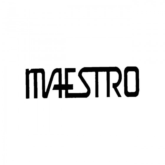 Maestroband Logo Vinyl Decal