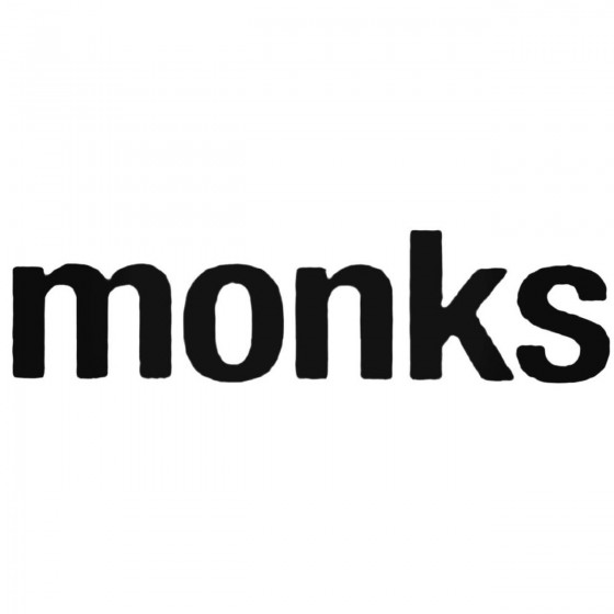 Monks Band Decal Sticker