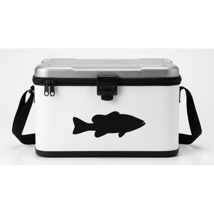 Chilean Sea Bass Stickers – Fish Silhouette Decals (2-Pack)