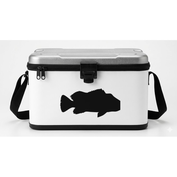 Chilean Sea Bass Stickers – Fish Silhouette Decals (2-Pack)