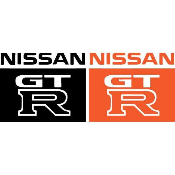 2x Nissan Gtr Decals Stickers