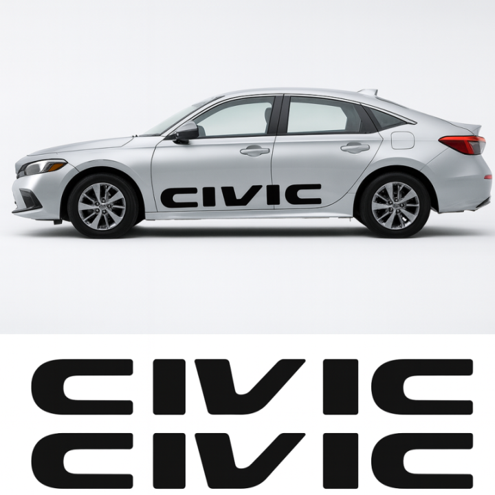Buy Civic 3 Decal Sticker Online
