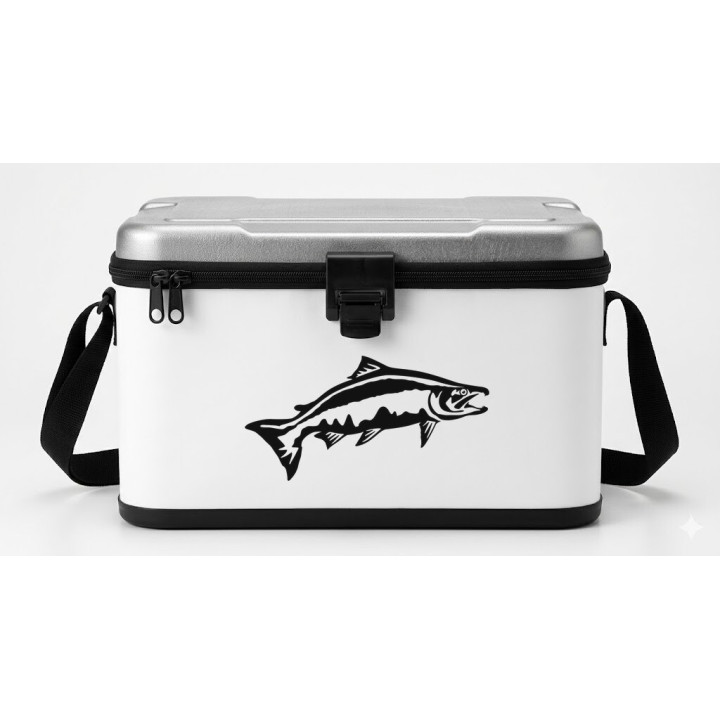 Salmon Vinyl Decal Sticker V9 - DecalsHouse