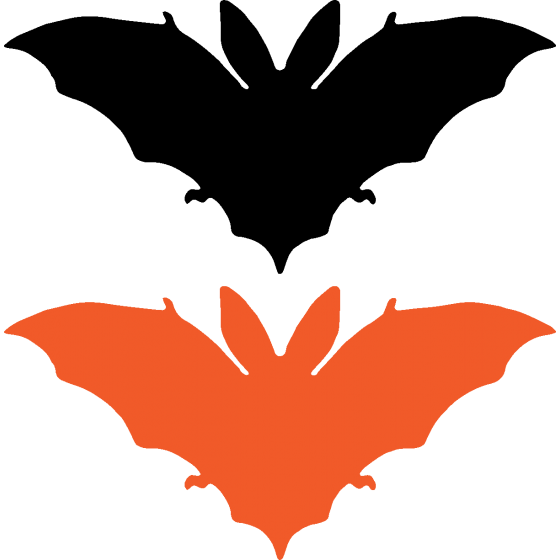 2x Bat Style 3 Decals Stickers