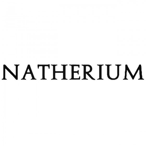 Natherium Band Decal Sticker