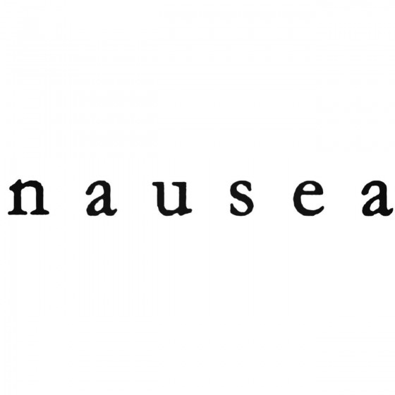 Nausea Tur Band Decal Sticker