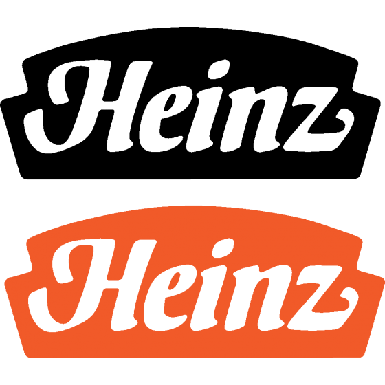 2x Heinz Vinyl Decals Stickers