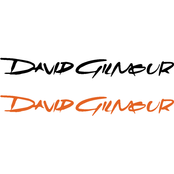 2x David Gilmour Decals...