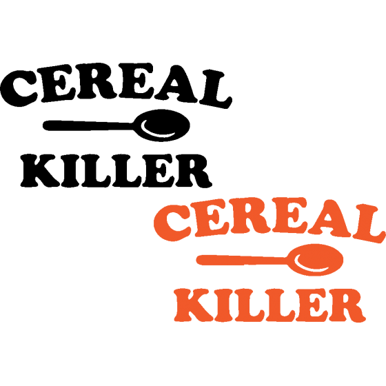 2x Cereal Killer Decals...