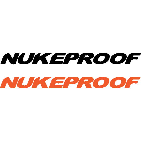 2x Nukeproof Text Decals...