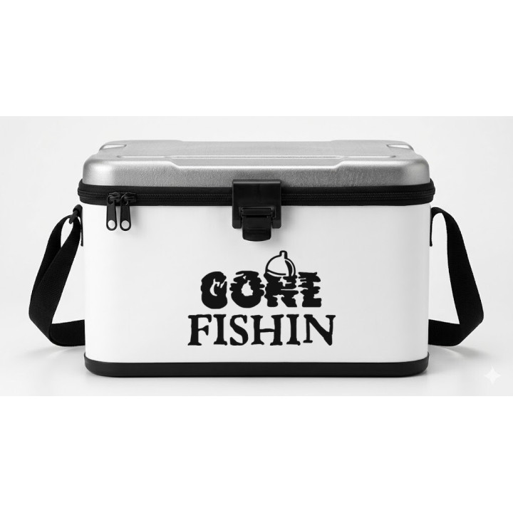 Gone Fishing 23 Die Cut Style 2 Decals Stickers - DecalsHouse