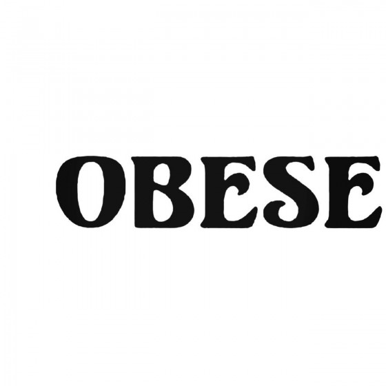 Obese Band Decal Sticker