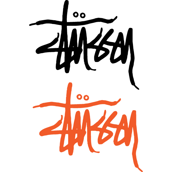 2x Stussy Laces Decals...