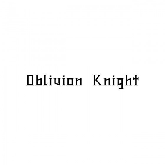 Oblivion Knightband Logo...