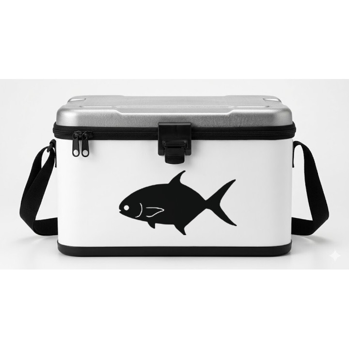 Pompano Fishing 23 Die Cut Decals Stickers - DecalsHouse