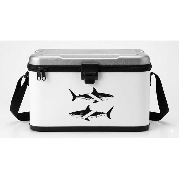 Shark Fishing 27 Die Cut Decals Stickers - DecalsHouse