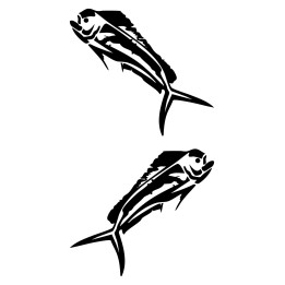 Mahi Mahi Vinyl Decal Sticker V4 - DecalsHouse