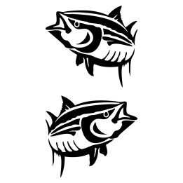 Tuna Vinyl Decal Sticker V9 - DecalsHouse