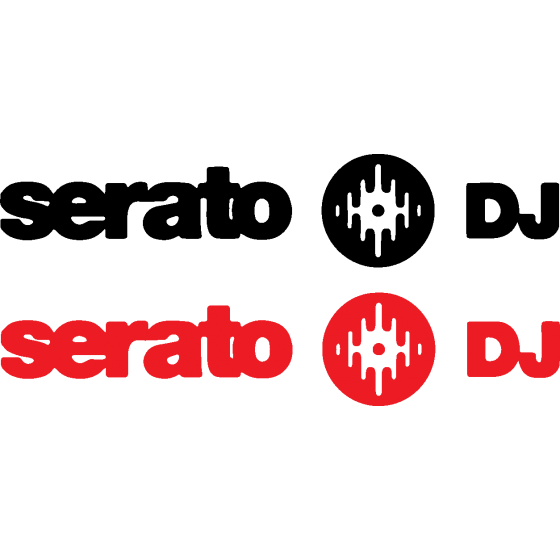 2x Serato Dj 2 Decals Stickers