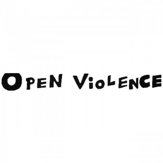 Open Violence Band Decal...
