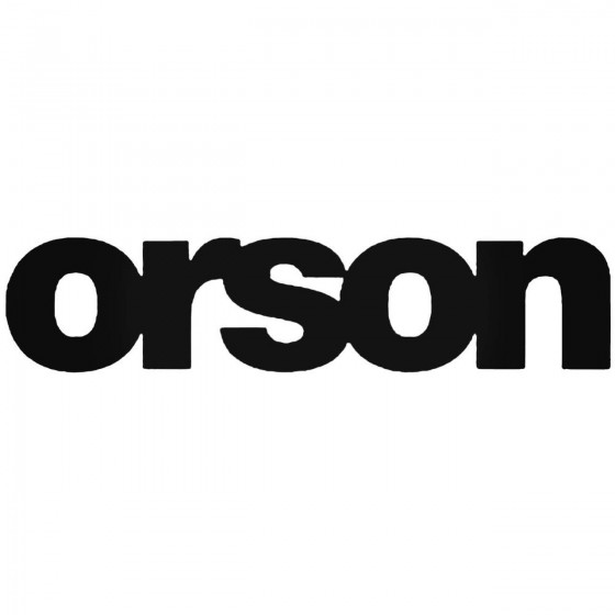 Orson Band Decal Sticker