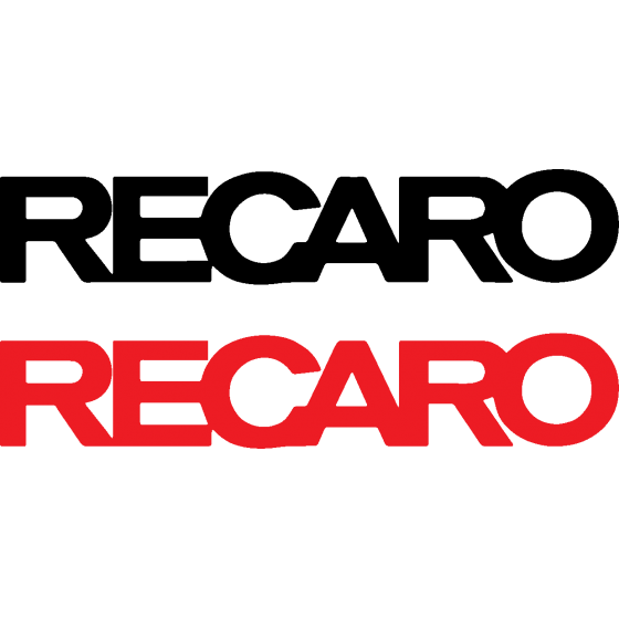 2x Recaro Decals Stickers